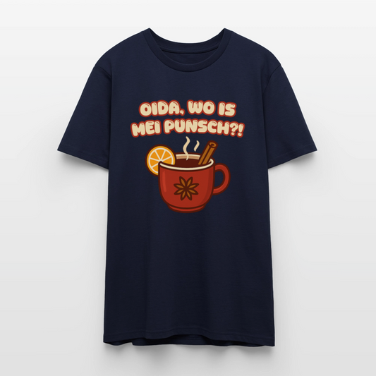 Oida, wo is mei Punsch T-Shirt - Navy