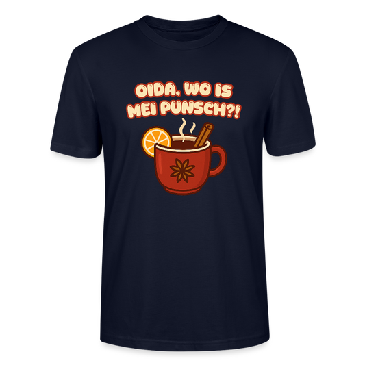 Oida, wo is mei Punsch T-Shirt - Navy